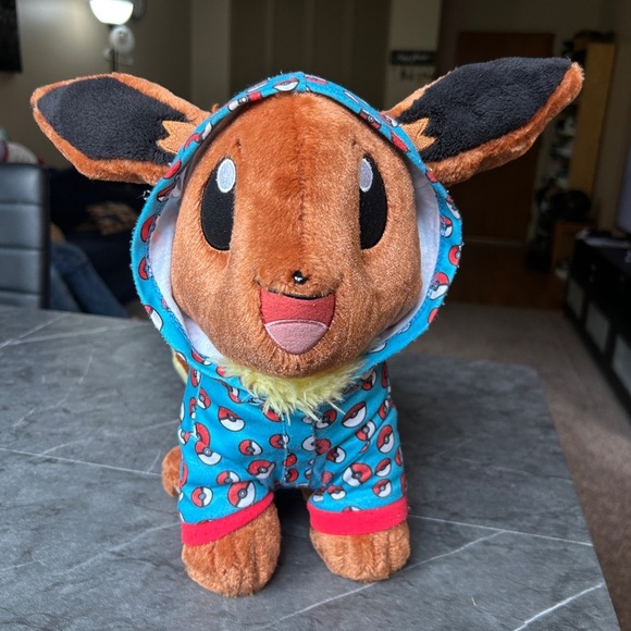 Build-A-Bear Pokémon Cute Plush Toy with Blue Hoodie - Picture 3 of 15